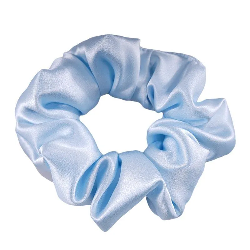 Wholesale silk scrunchies large - mix color