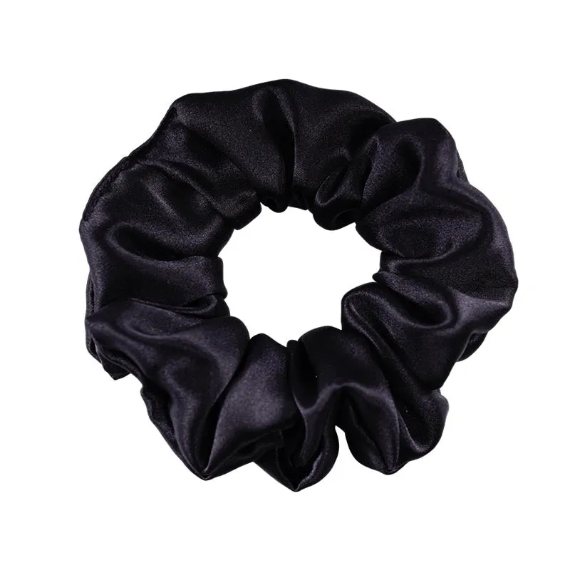 Wholesale silk scrunchies large - mix color