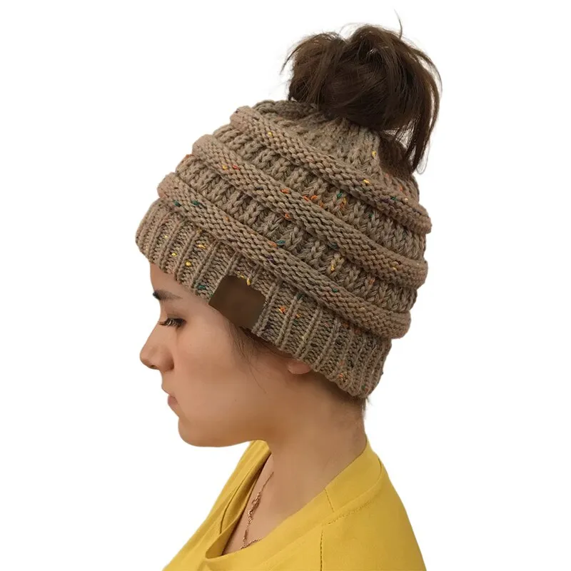 Winter Warm Ponytail Beanie