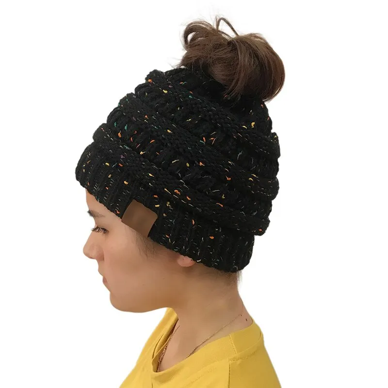 Winter Warm Ponytail Beanie