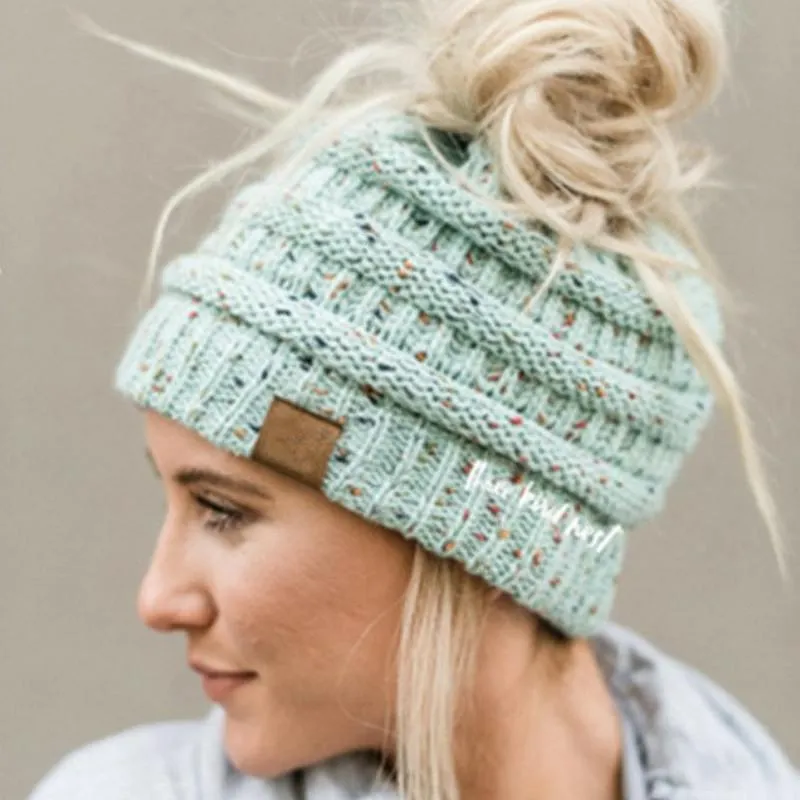 Winter Warm Ponytail Beanie