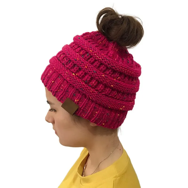 Winter Warm Ponytail Beanie