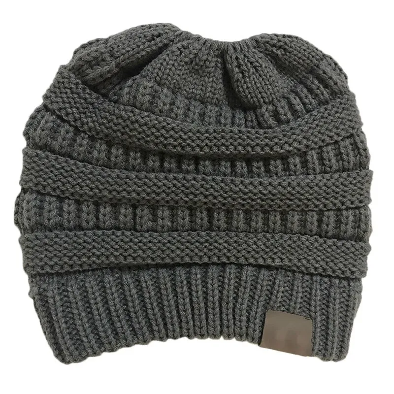 Winter Warm Ponytail Beanie