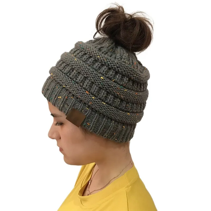 Winter Warm Ponytail Beanie