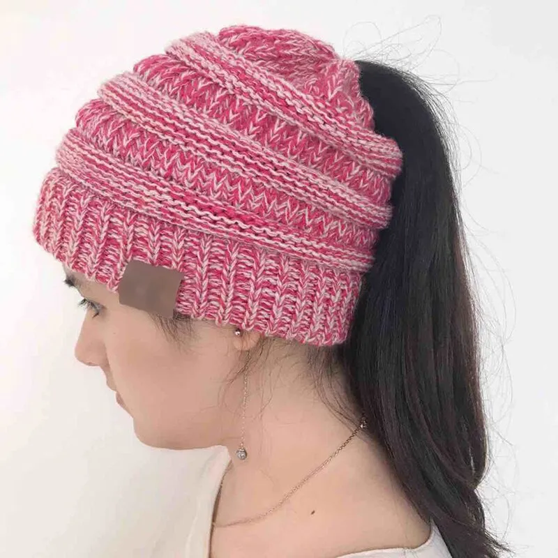 Winter Warm Ponytail Beanie
