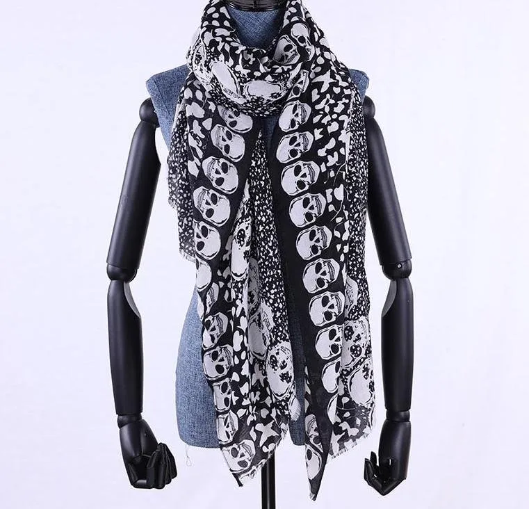 Women skull scarf for winter cotton high quality skulls !