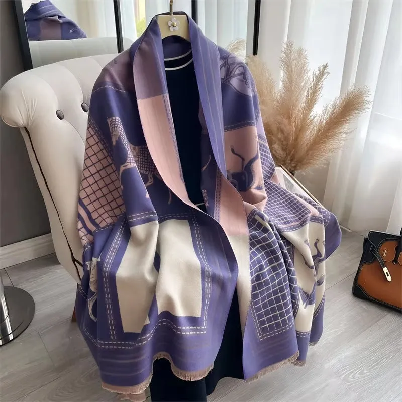 Women Warmer Winter Cashmere Wraps