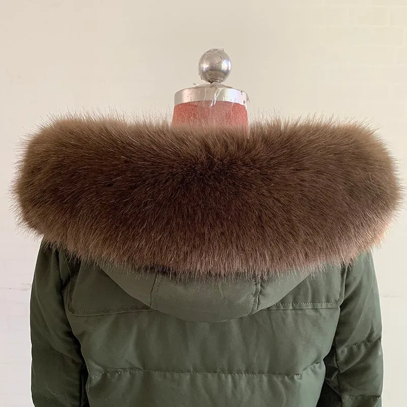 Women's Faux Fox Fur Collar Shawl/Scarves Fur Collar Shawl For Winter Coat