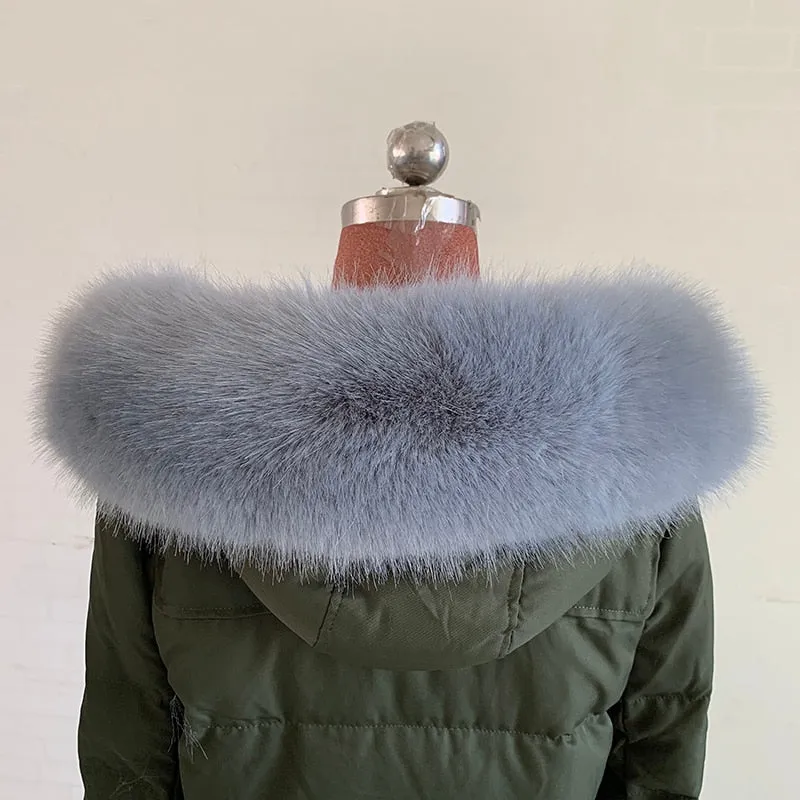 Women's Faux Fox Fur Collar Shawl/Scarves Fur Collar Shawl For Winter Coat