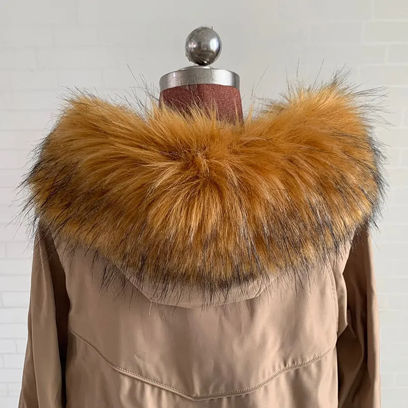 Women's Faux Fox Fur Collar Shawl/Scarves Fur Collar Shawl For Winter Coat