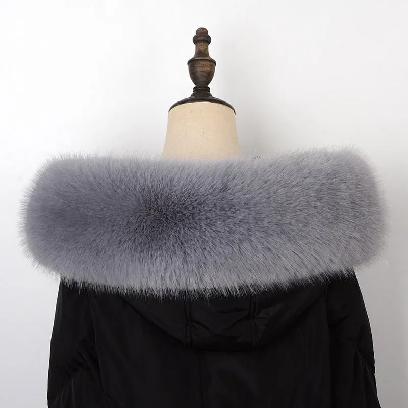 Women's Faux Fox Fur Collar Shawl/Scarves Fur Collar Shawl For Winter Coat