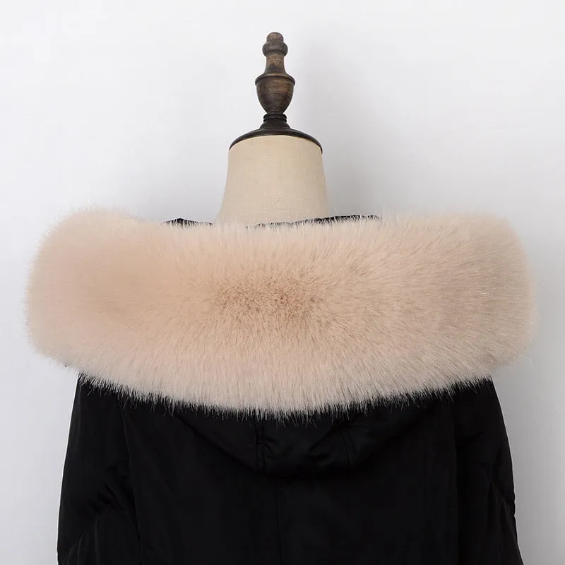Women's Faux Fox Fur Collar Shawl/Scarves Fur Collar Shawl For Winter Coat