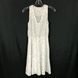 Womens Size 0 Rebecca Taylor Pure Silk Geo Floral Print Sleeveless Dress