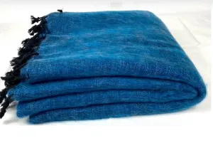 WOOL BLEND HANDLOOM BLANKET 110X260CM