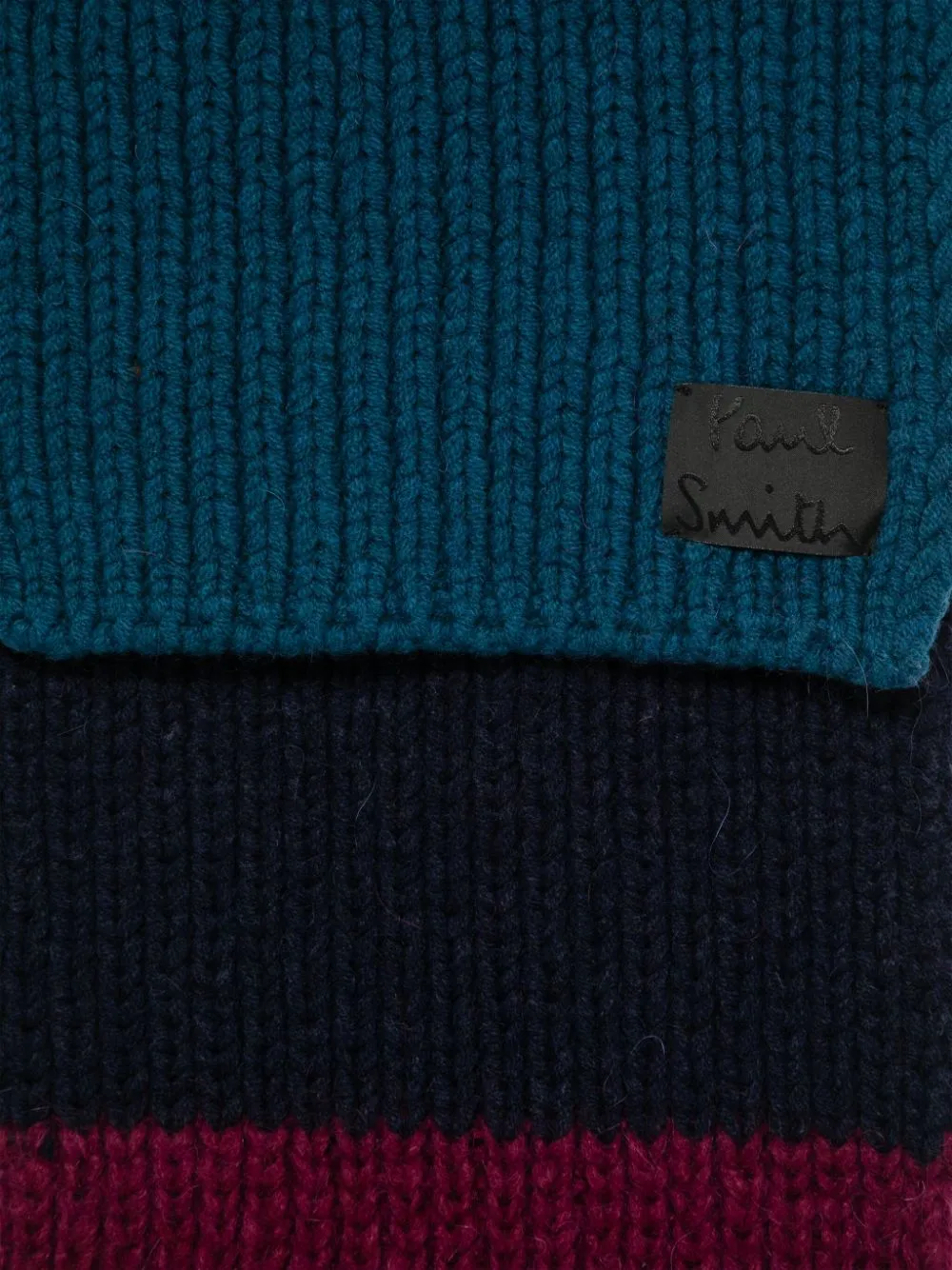 Wool colorblock scarf