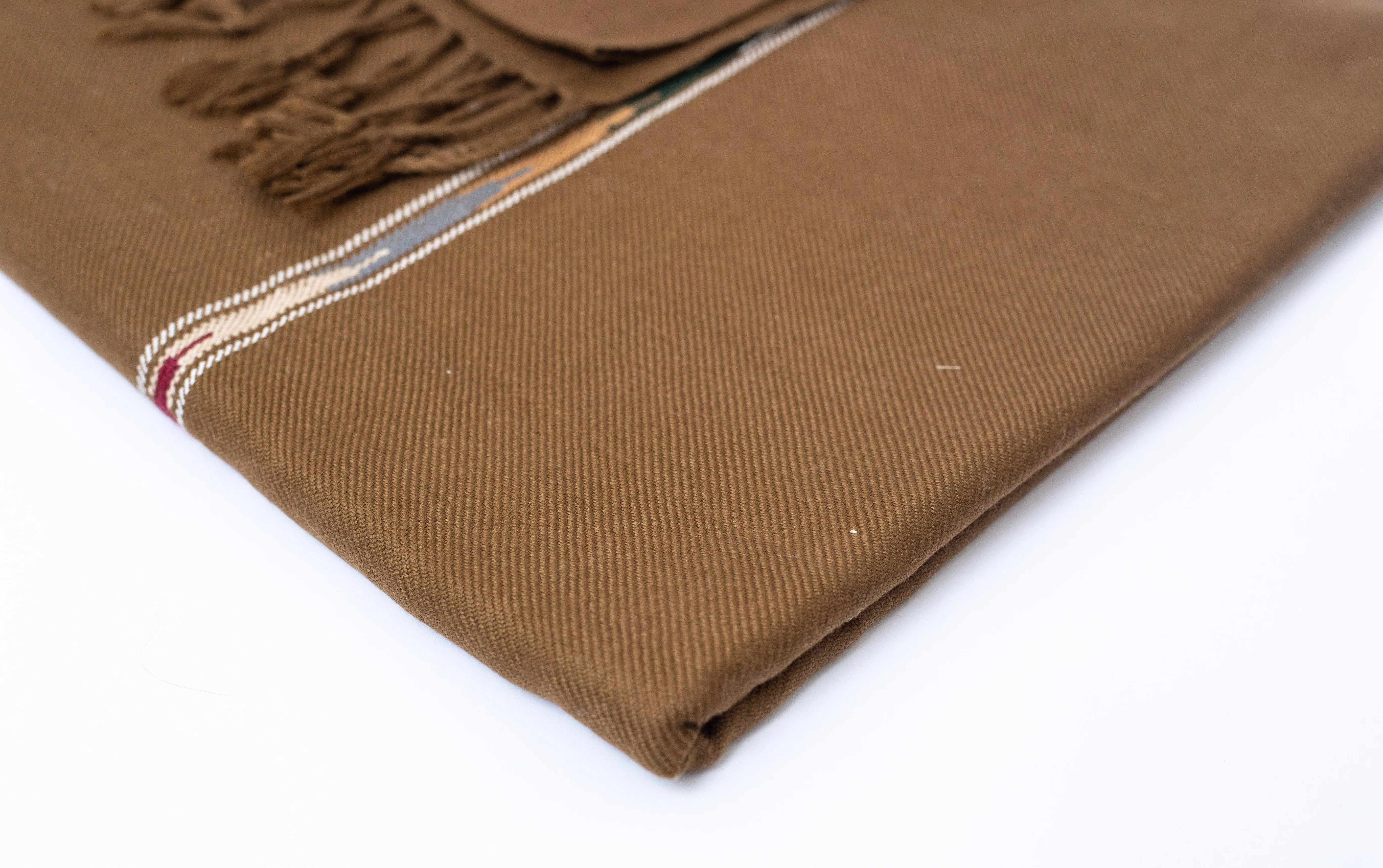 Wool Shawl (Dark Brown)