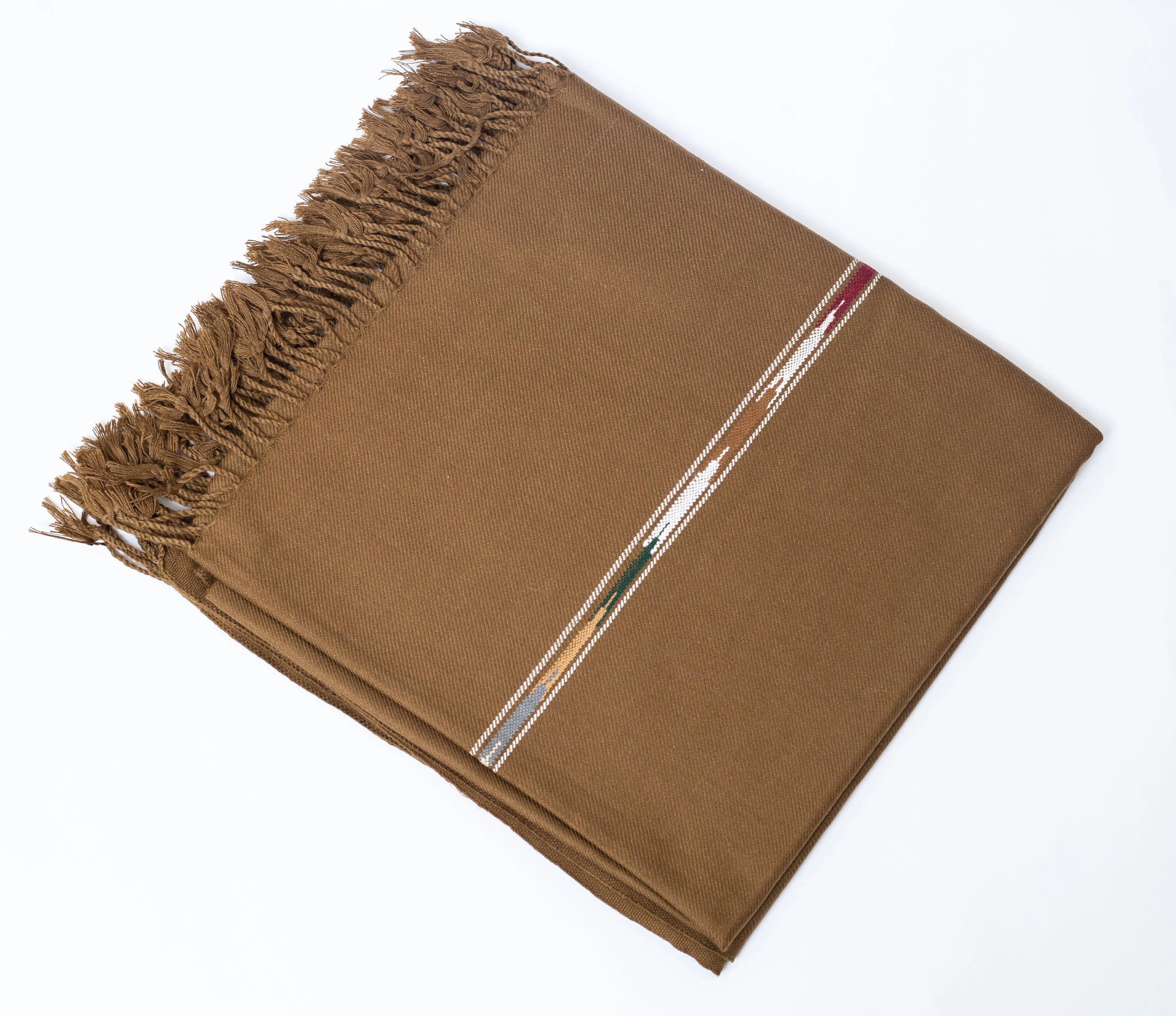 Wool Shawl (Dark Brown)