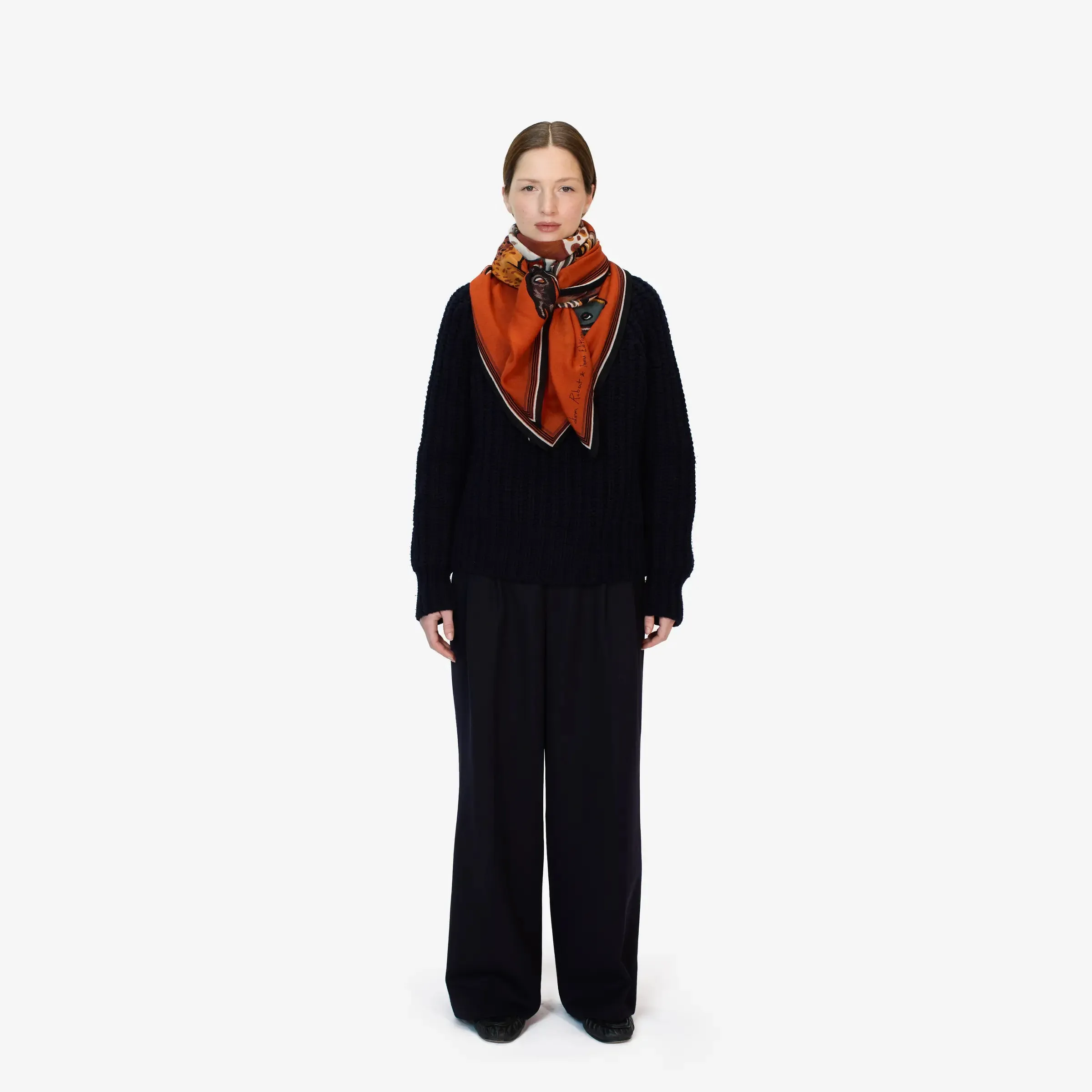 Wool Western Square Scarf