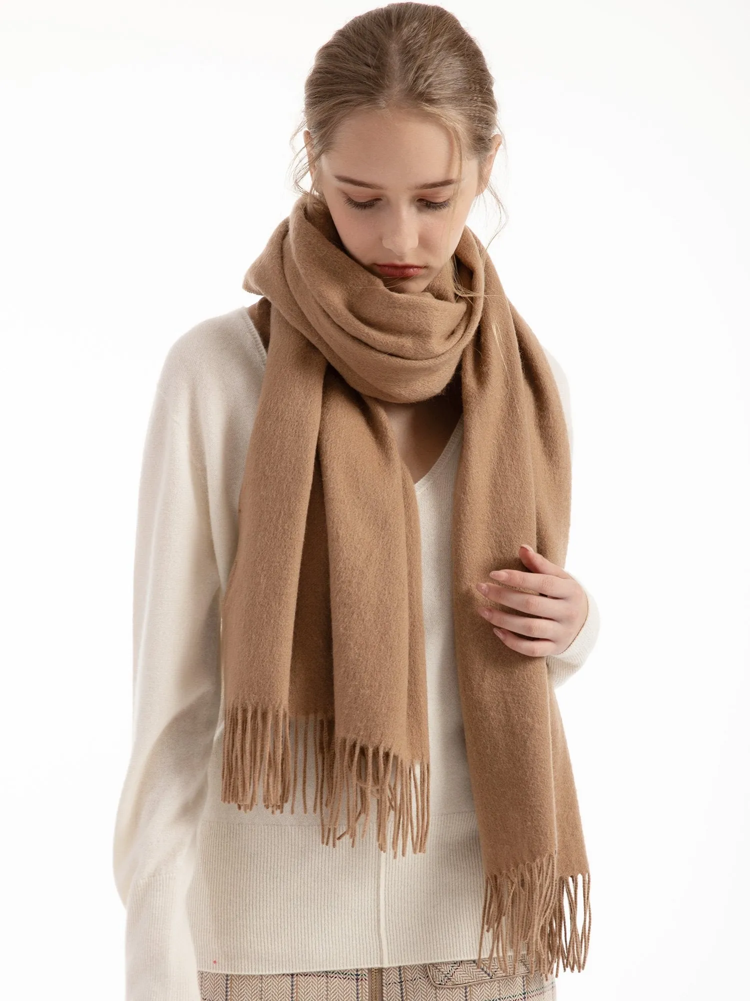 Woolen Bloom Winter Soft Warm Wraps Shawls Neck Scarf