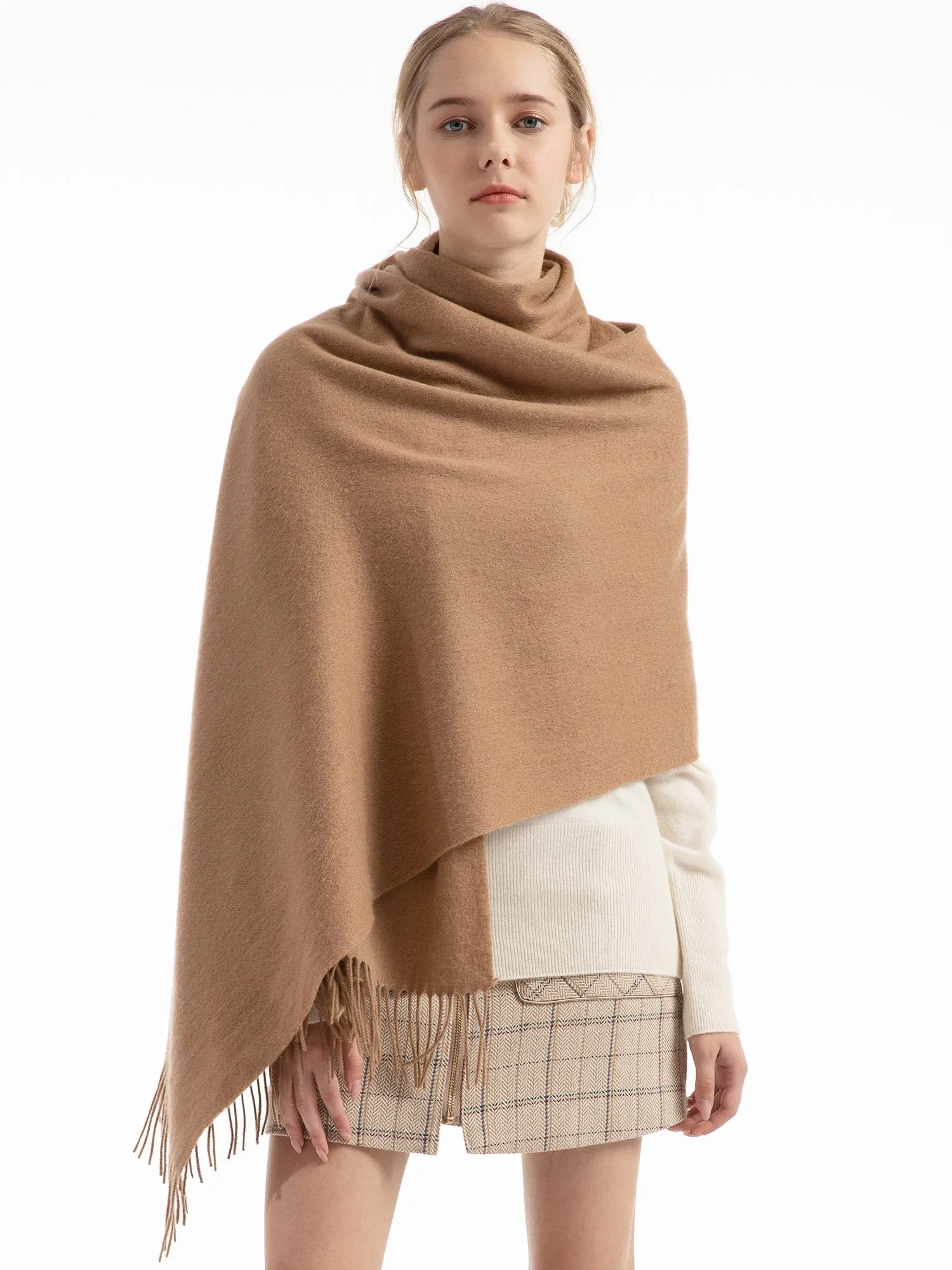 Woolen Bloom Winter Soft Warm Wraps Shawls Neck Scarf