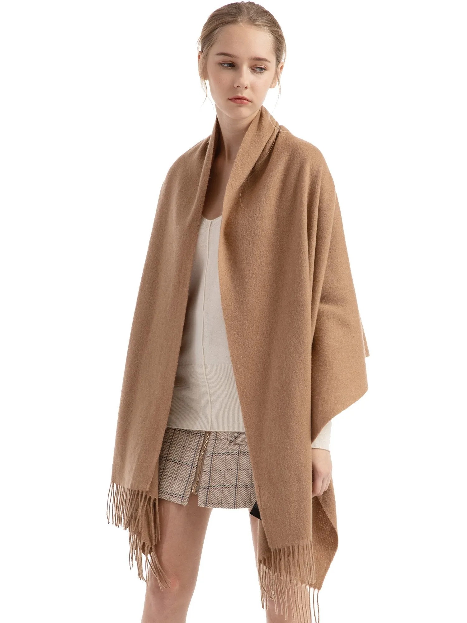 Woolen Bloom Winter Soft Warm Wraps Shawls Neck Scarf