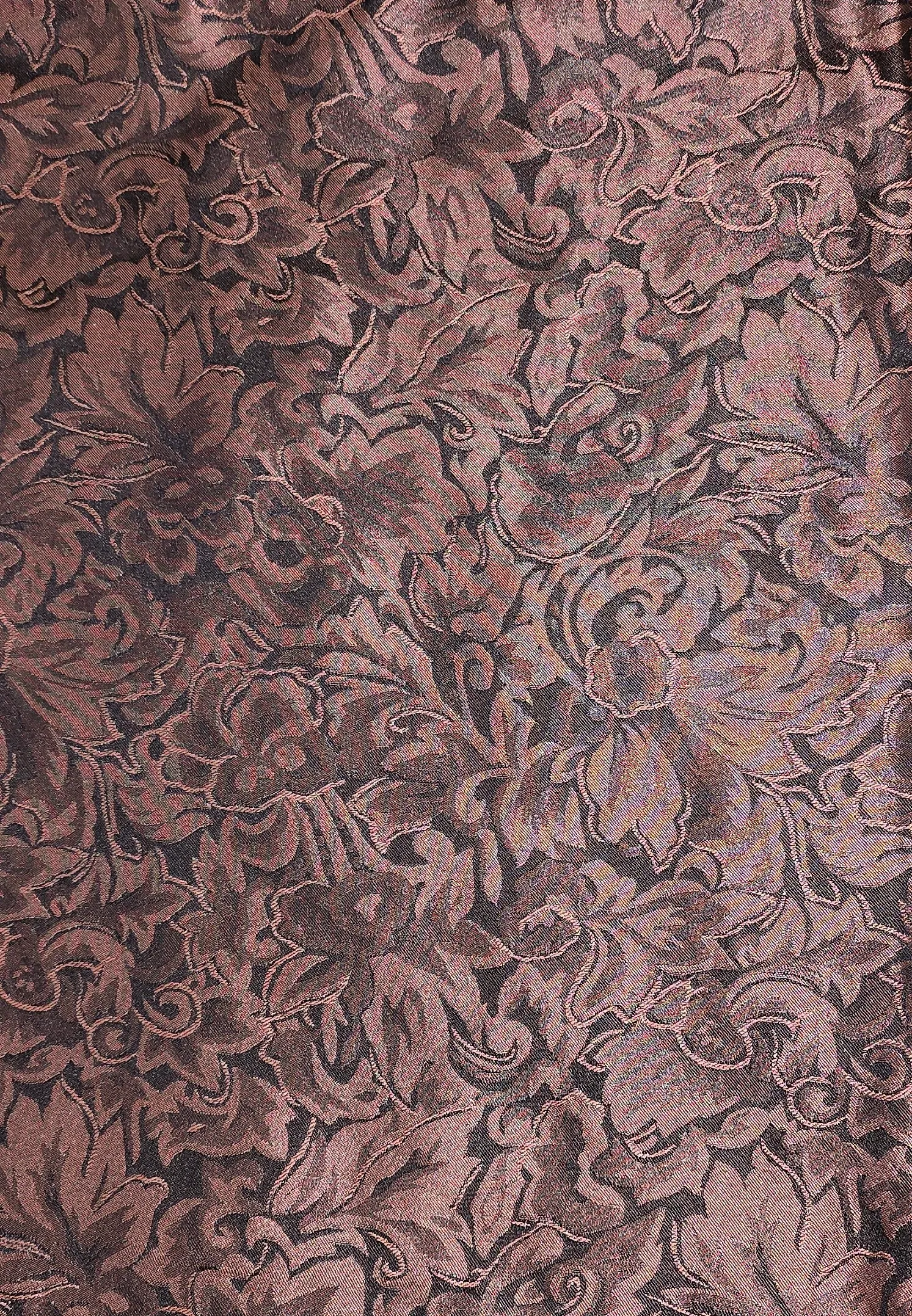 Wyoming Traders Cranberry Baroque Silk Wild Rag