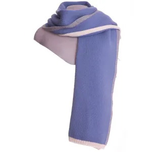 Zelly - Scarf With Border - Blue