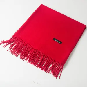 ZFQHJJ 200cmx70cm Winter Oversize Scarves Simple Fashion Warm Blanket Unisex Solid Wraps Cashmere Scarf Shawl Pashmina 20 colors