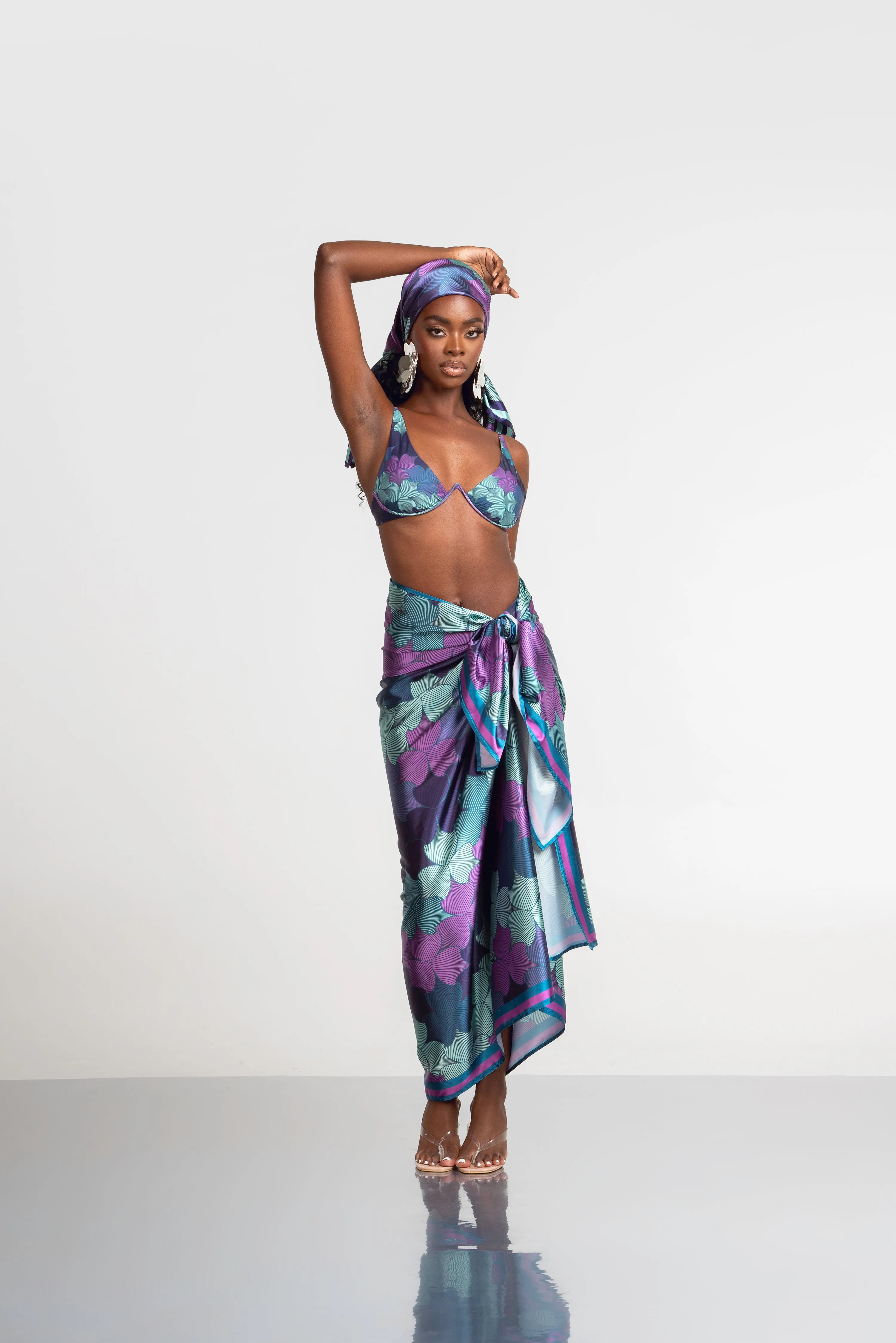 ZURI XL SILK SCARF