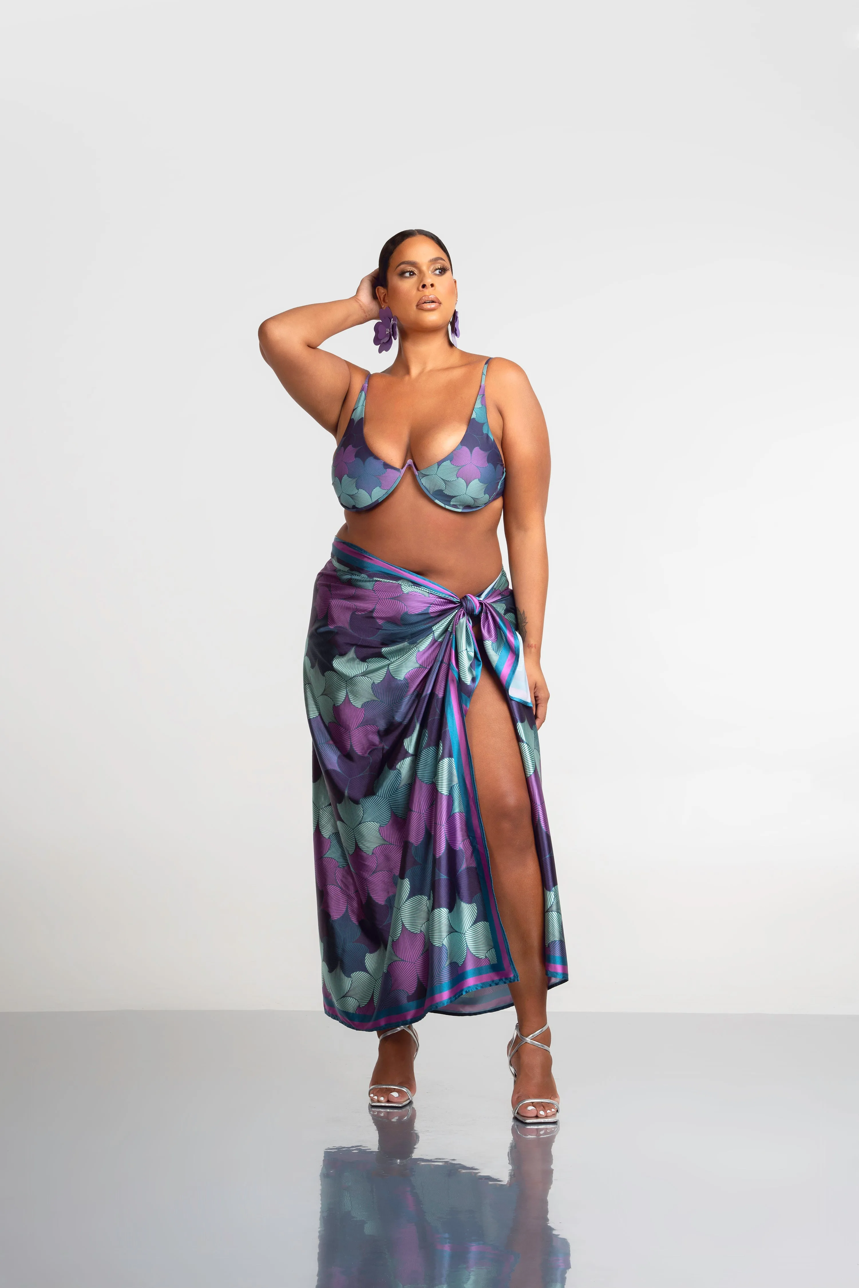 ZURI XL SILK SCARF